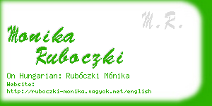 monika ruboczki business card